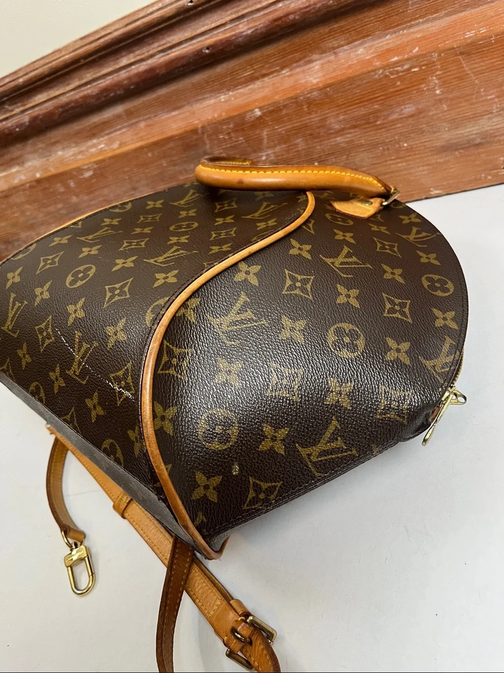 Louis Vuitton Brown Monogram Alma PM Satchel - Brown/Gold Hardware